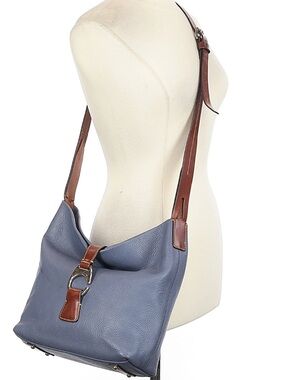 Dooney & Bourke Derby Large Hobo Bag – Blue Pebbled Leather
